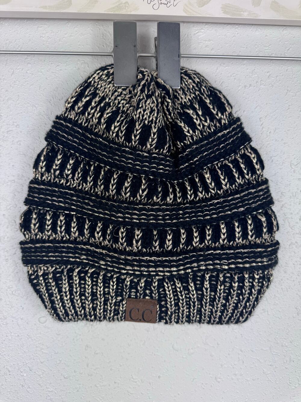 C.C. Gold & Black Stocking Cap